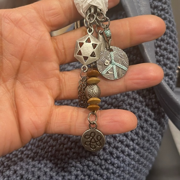 The Sack Sequoia Crochet Shoulder Bag with matching twilly NWT. SOLD - Picture 5 of 6